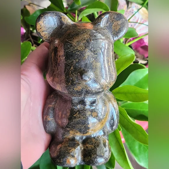 Huge Brown Jasper Brickbear Crystal Carving - Picture 3 of 9